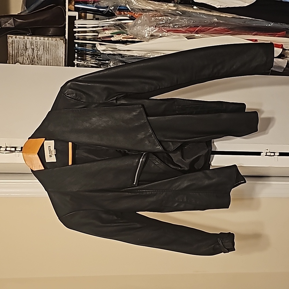 BB Dakota size small faux leather jacket